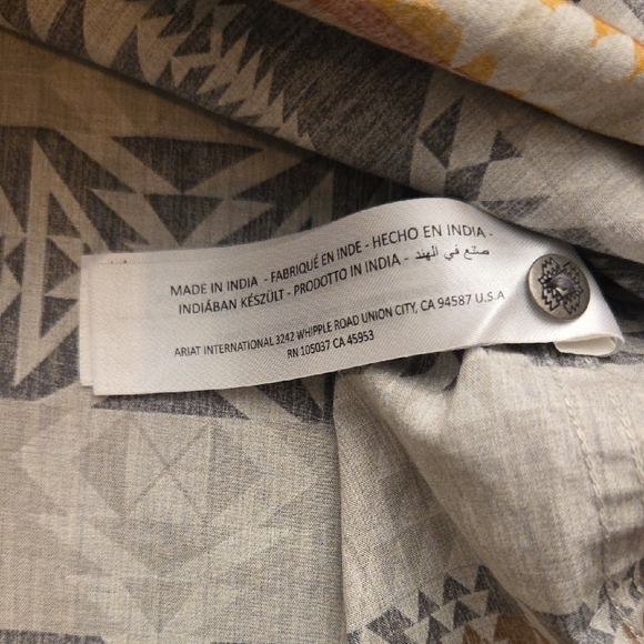 Ariat X Pendleton Arrowhead Women's Button Down Shirt Size L - Picture 10 of 12